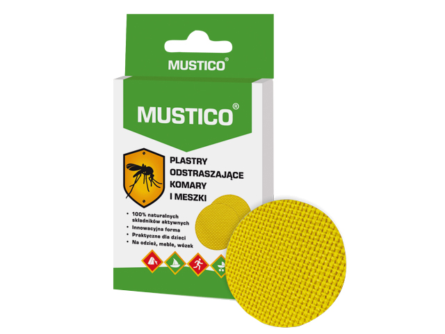 Mustico Plastry odstraszające komary i meszki