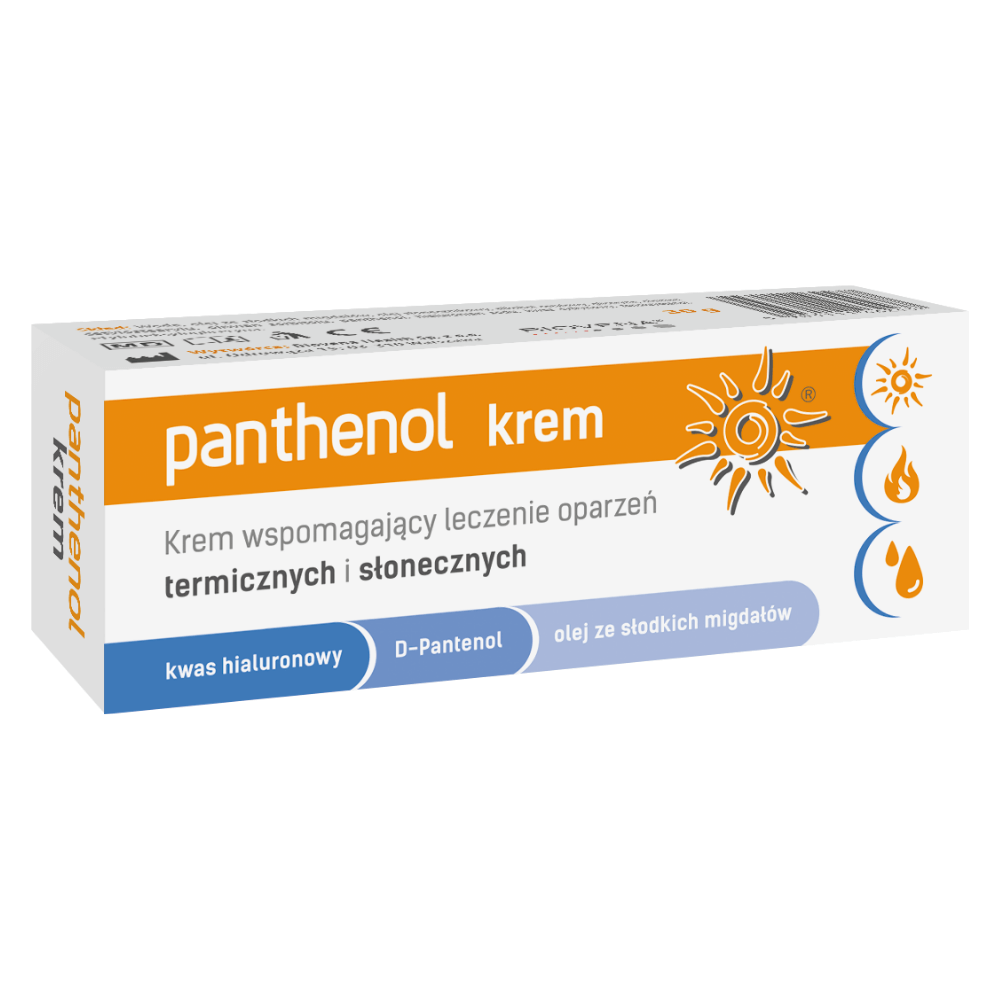 Panthenol krem wspomagający leczenie oparzeń