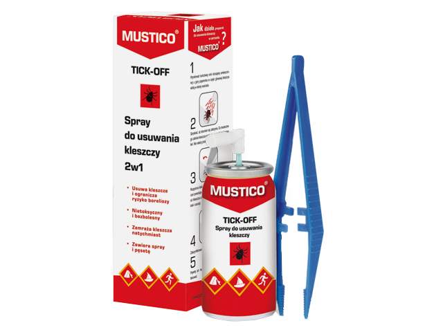 Mustico Tick-Off — spray do usuwania kleszczy 2w1